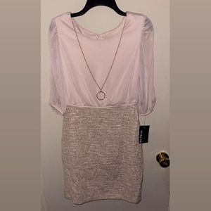 Casual Blush/Cream Dress